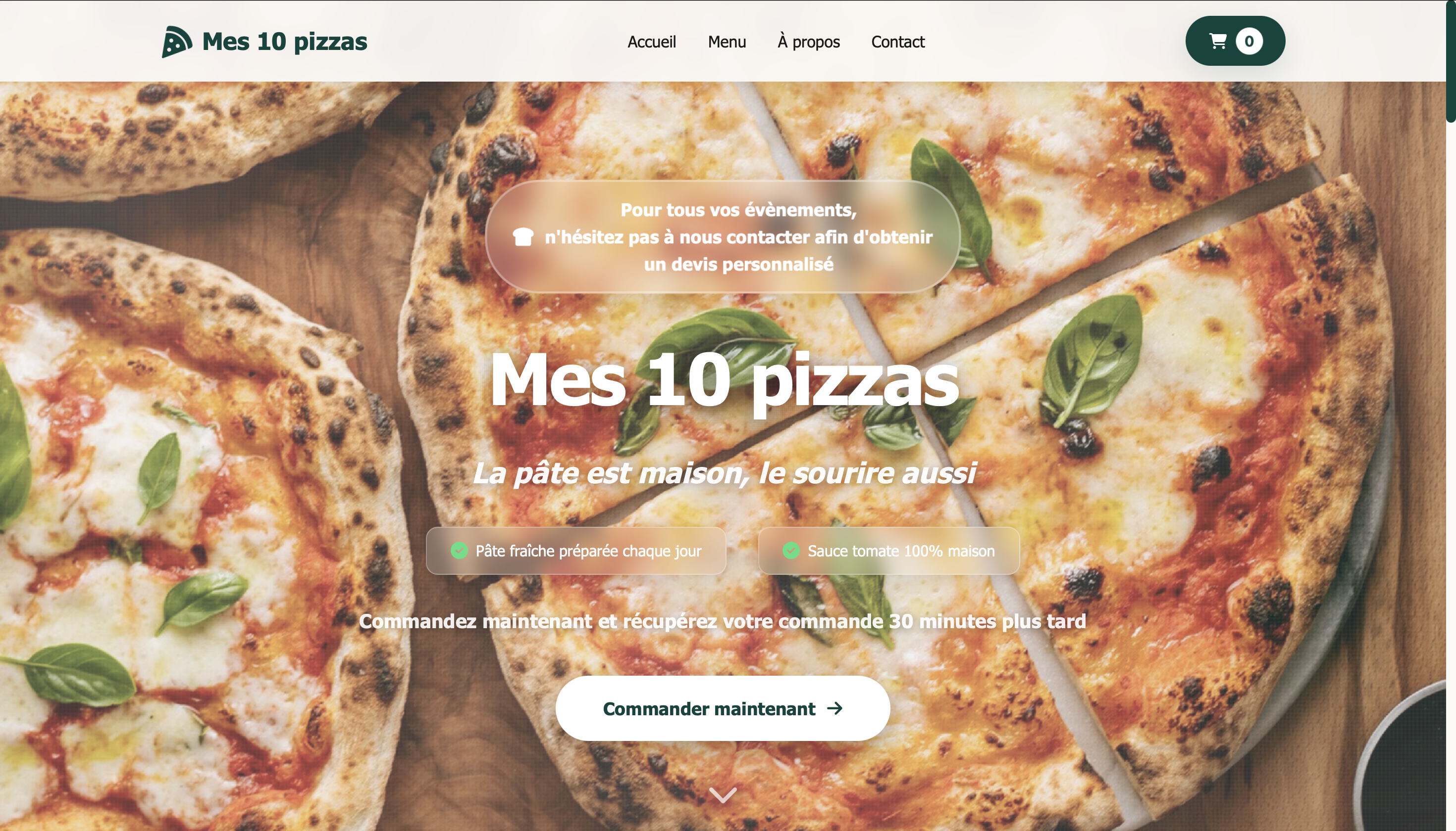 Site web Mes10pizzas