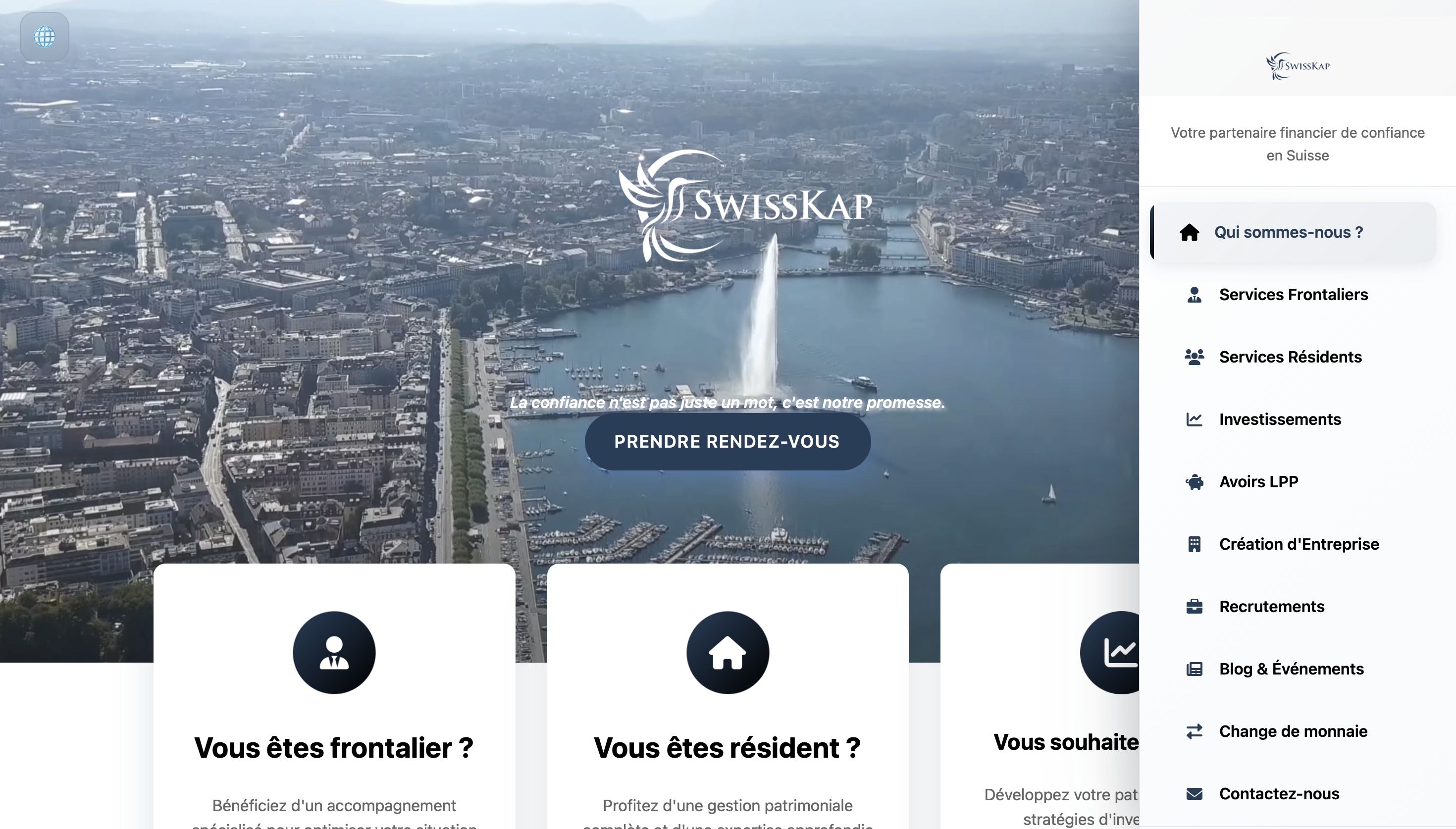 Site web Swisskap